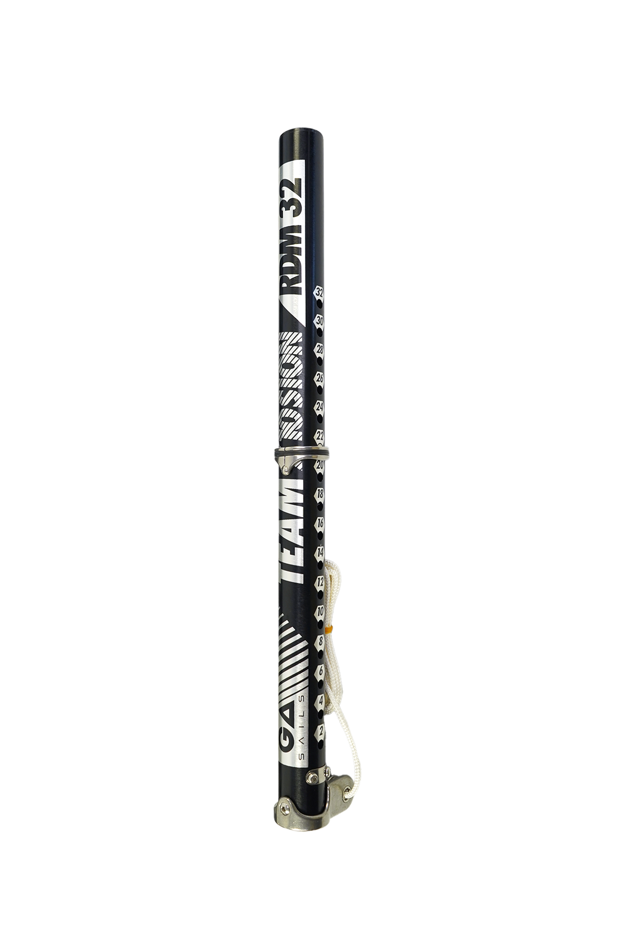 GA Extension PRO Alu LTD MTE 2026 schwarze Aluminium-Erweiterung mit weißem Branding, vertikale Ansicht