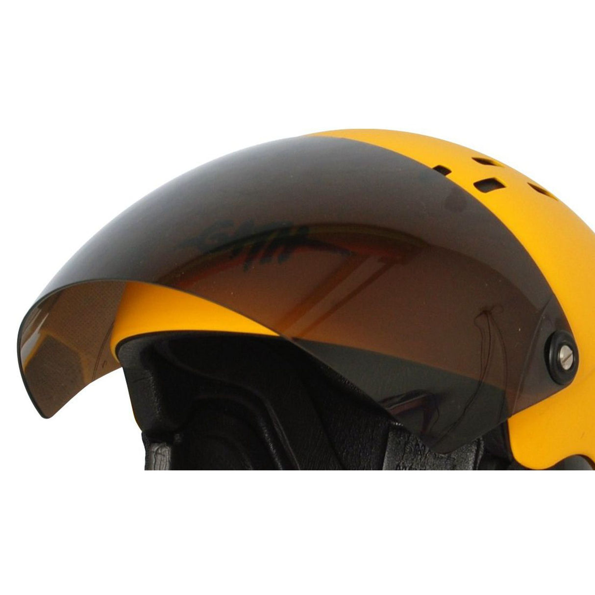 Gath Full Face Integralvisier Gedi Helm gelb-grau mit ausklappbarem Visier, Detailansicht