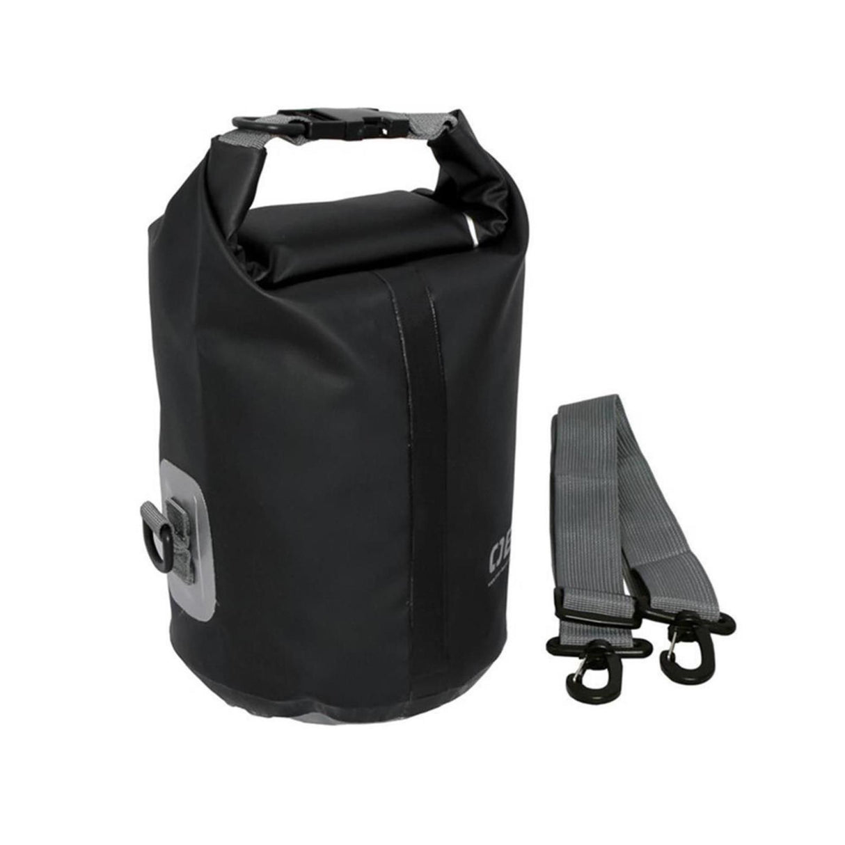 OverBoard wasserdichter Packsack 5 Liter schwarz mit Schultergurt und Rollverschluss