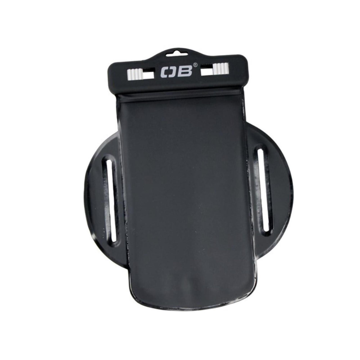 OverBoard Wasserdichte Armtasche PROSPORT schwarz mit Verschlusslasche, Frontansicht