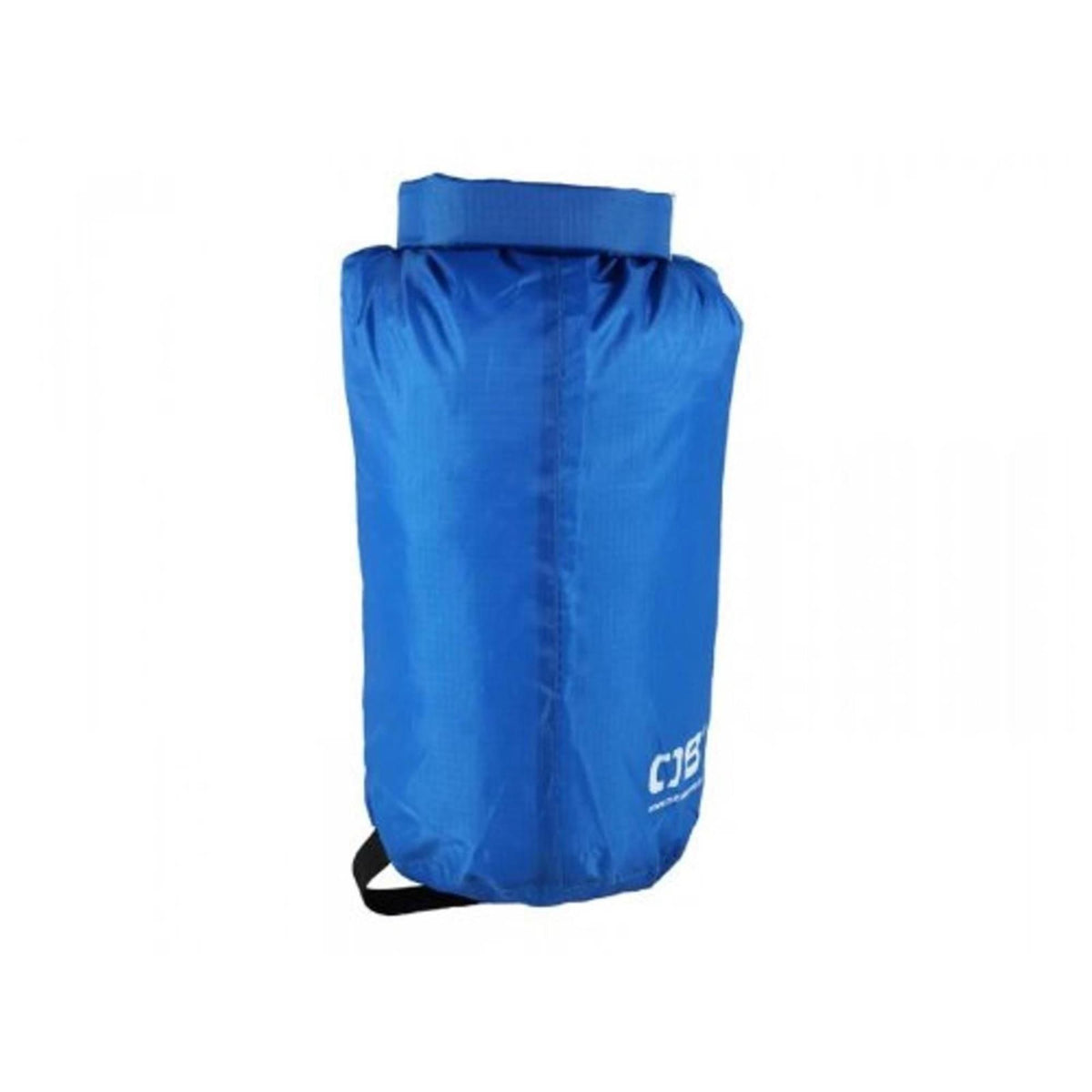 OverBoard wasserdichter Packsack in Blau mit Rollverschluss und schwarzem Tragegriff, Frontansicht