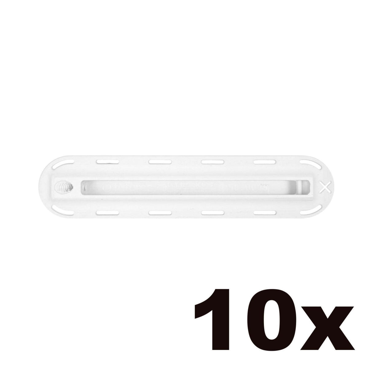 Futures Finbox F2 ILT Flossen-Box transparent mit Metallschienen, Draufsicht