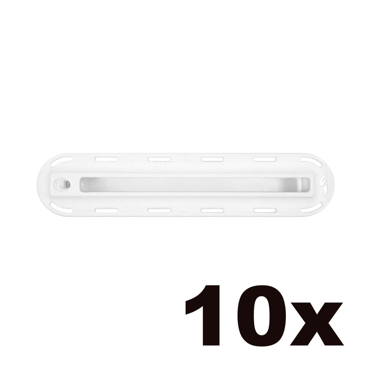 Futures Finbox F1 ILT Finnenbox weiß transparent Kunststoff Draufsicht 10er Set