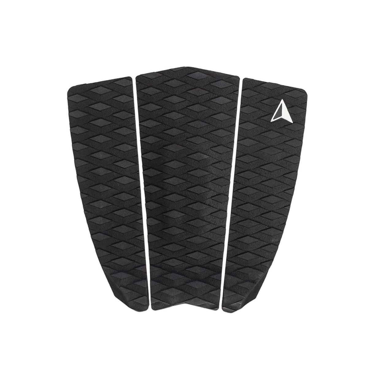 Roam Footpad Deck Grip Traction Pad 3-tlg, schwarzes Griffpad mit Wabenstruktur, Draufsicht