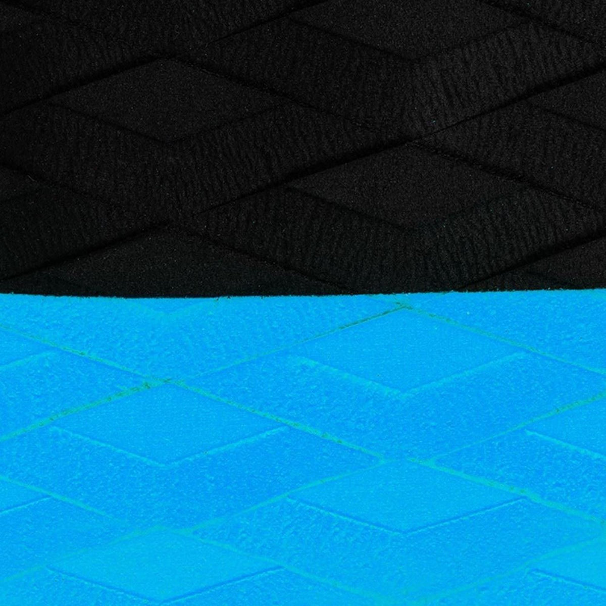 Roam Footpad Deck Grip Traction Pad 3-tlg, schwarz und blau, strukturierte Griffoberfläche, Draufsicht