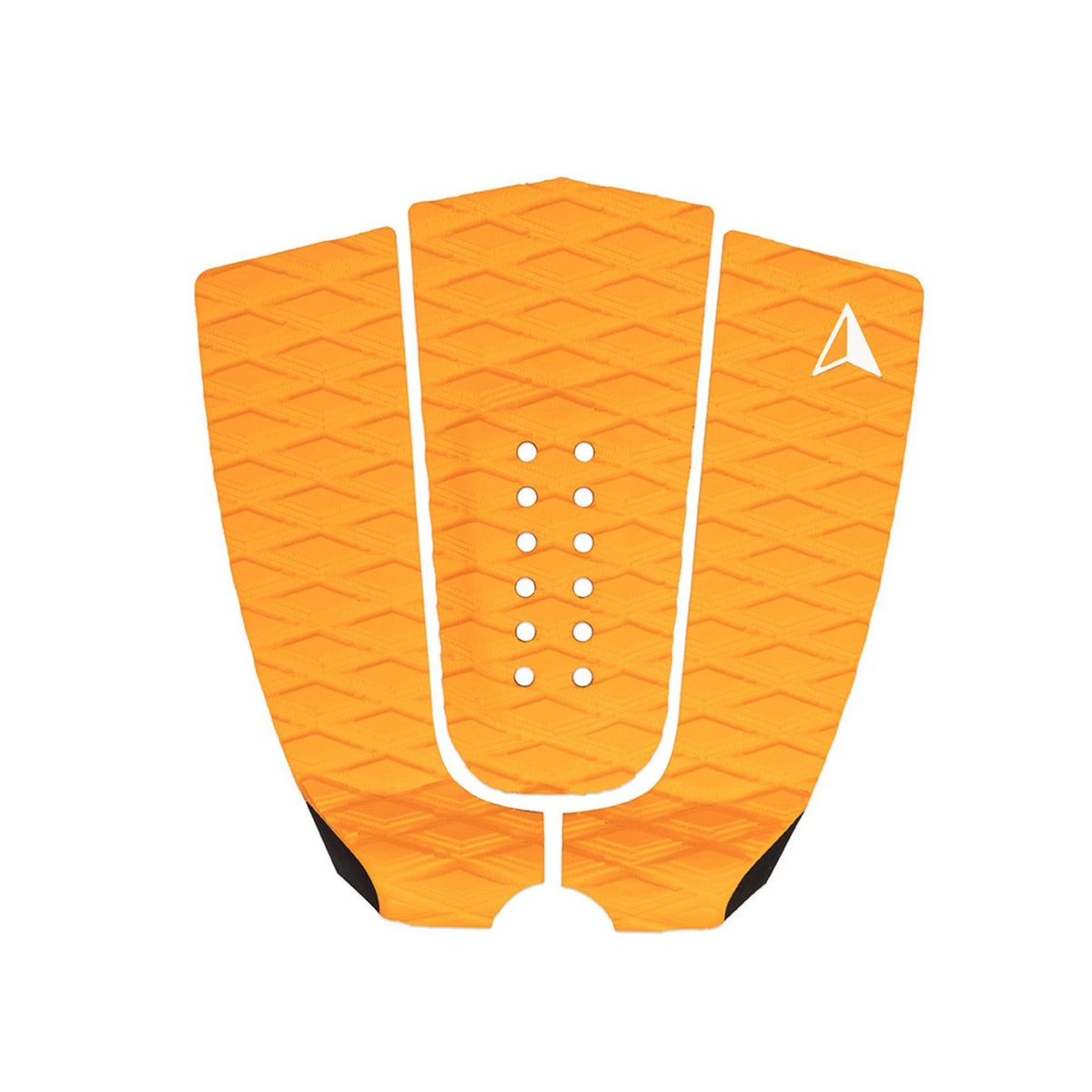 Roam Footpad Deck Grip Traction Pad 3-teilig orange mit Löchern, Draufsicht