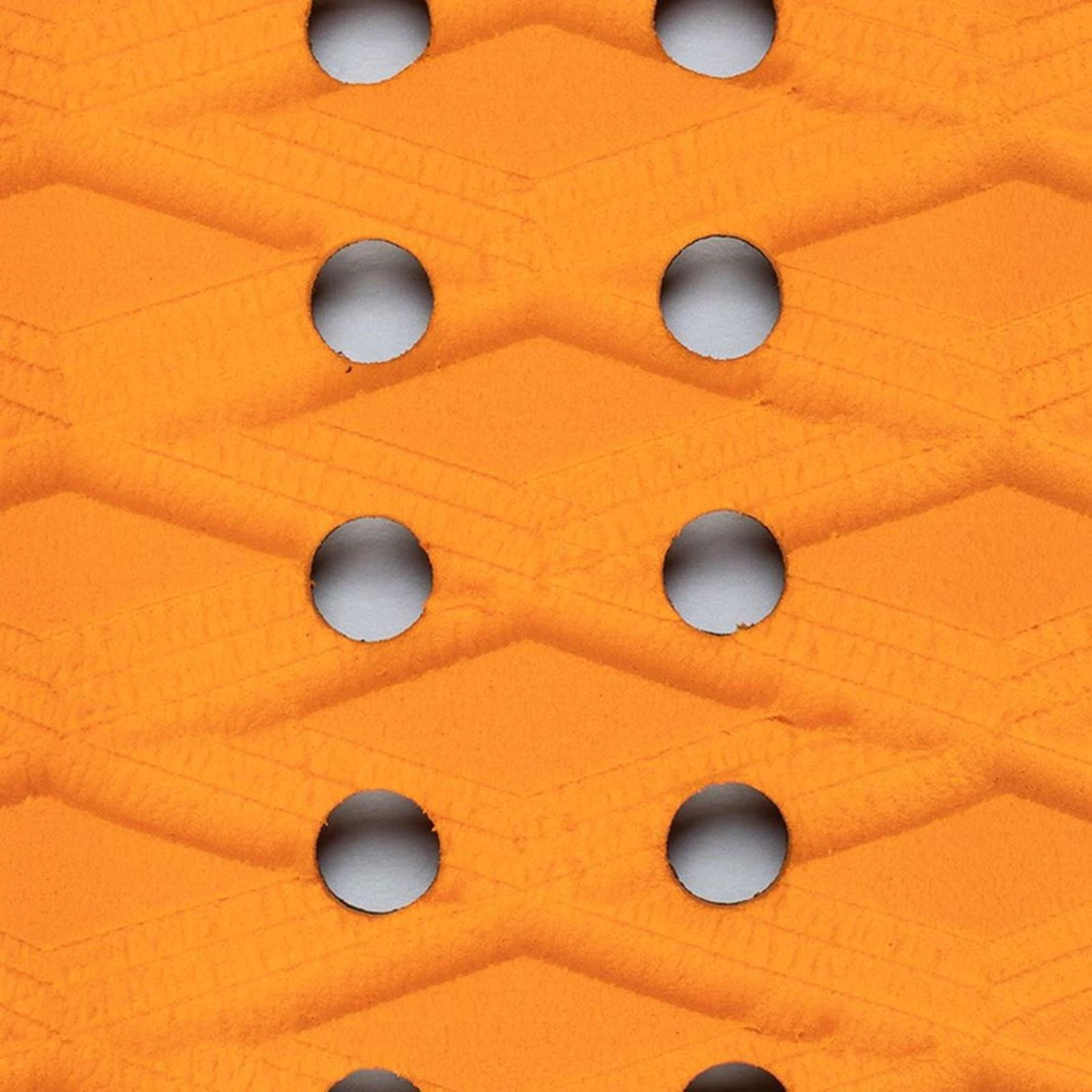Roam Footpad Deck Grip Traction Pad 3-tlg orange mit Lochung, strukturierte Oberfläche von oben