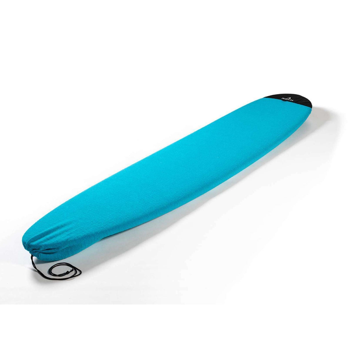 ROAM Surfboard Socke Longboard Malibu in Türkis, Neopren-Schutzhülle mit Tragegriff, Seitenansicht