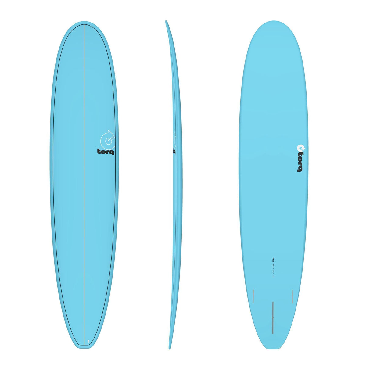 Torq TET Longboard in Rot, Draufsicht, rotes Deck mit heller Kante, längliche Boardform