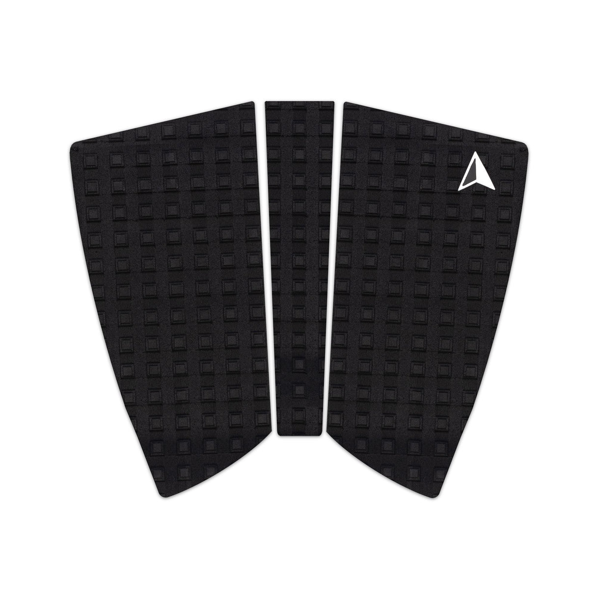Roam Footpad Deck Grip Traction Pad 2+1 schwarze Strukturoberfläche mit Wabenmuster, Draufsicht