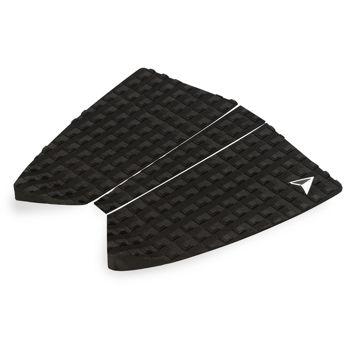 Roam Footpad Deck Grip Traction Pad 2+1 schwarzes Griffband mit strukturierter Oberfläche, Draufsicht