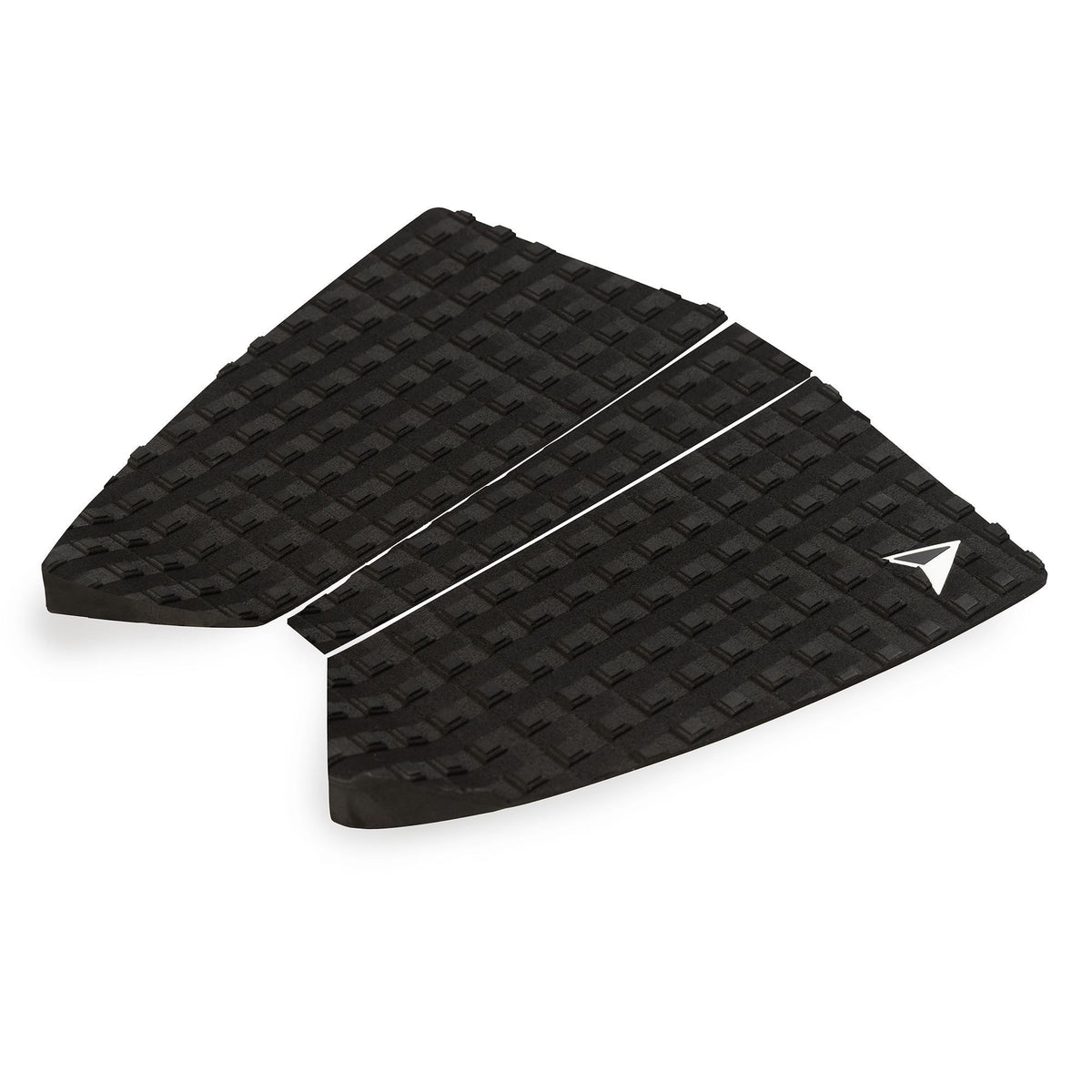Roam Footpad Deck Grip Traction Pad 2+1 schwarzes Griffband mit strukturierter Oberfläche, Draufsicht