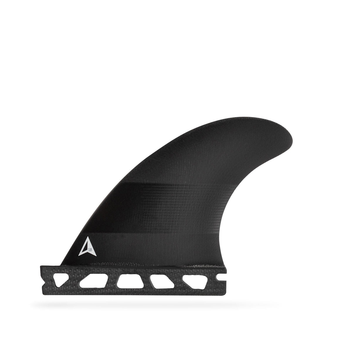 ROAM Sidebite Finnensatz one tab schwarze Surffinne mit One-Tab-System Seitenansicht