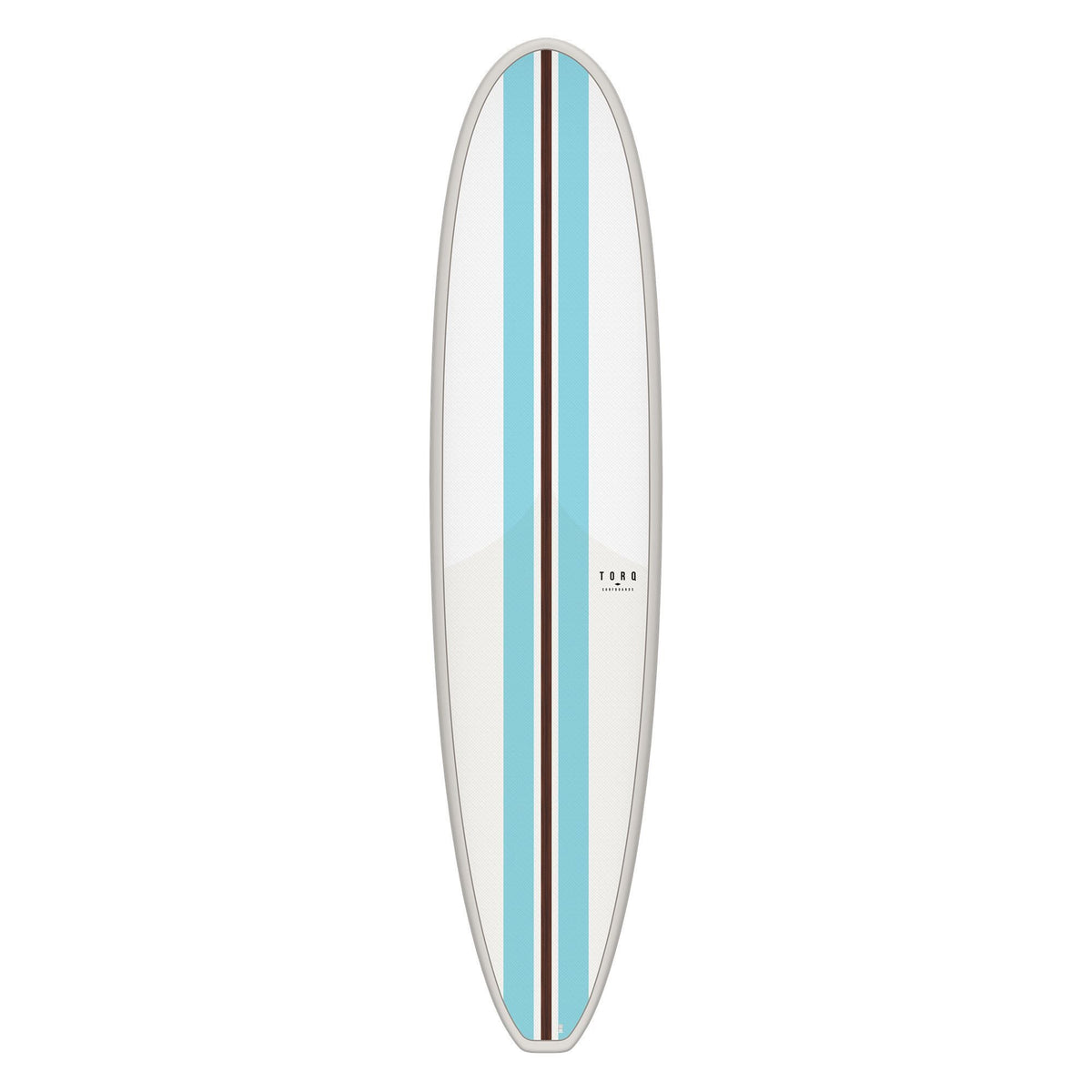 Torq TET Longboard in Blau, schlankes Design mit geschwungener Form, Seitenansicht