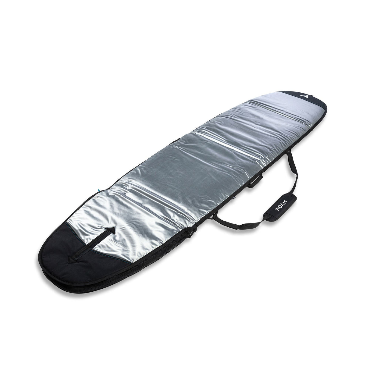 ROAM Tech Boardbag Long PLUS schwarz-silber Schutztasche mit Tragegriff, Draufsicht