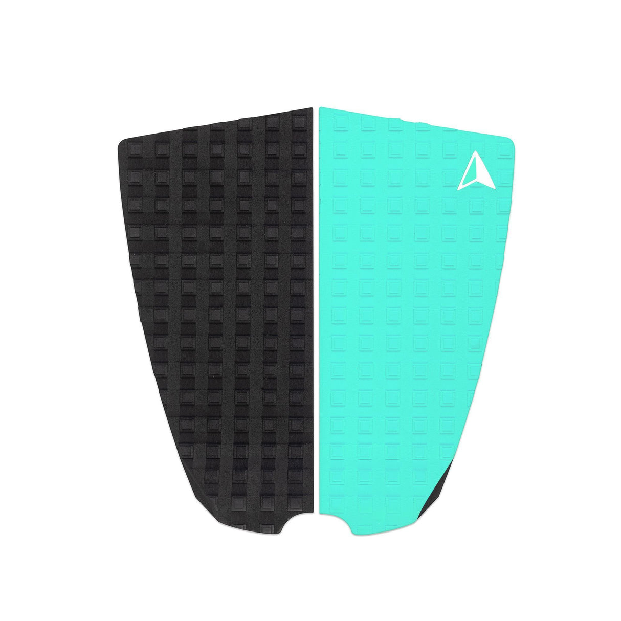Roam Footpad Deck Grip Traction Pad 2-tlg, schwarz und türkis, Gummi-Griffbelag mit Wabenmuster, Draufsicht