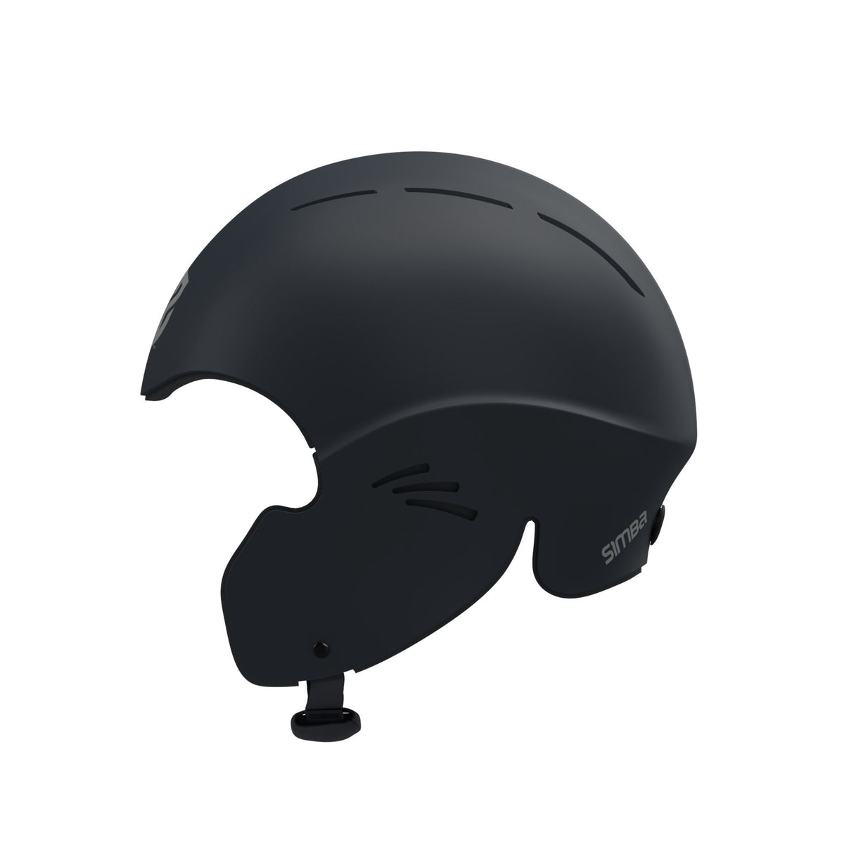 Simba Sentinel Wassersport Helm in Schwarz mit Belüftungslöchern, Seitenansicht