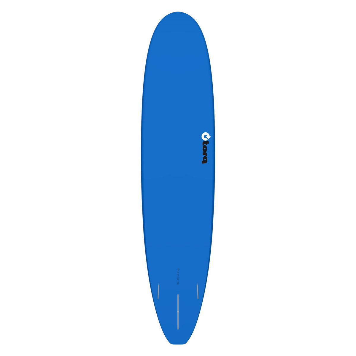 Torq TET Longboard in Rot, Draufsicht auf das komplette Surfboard mit abgerundetem Nose und Tail