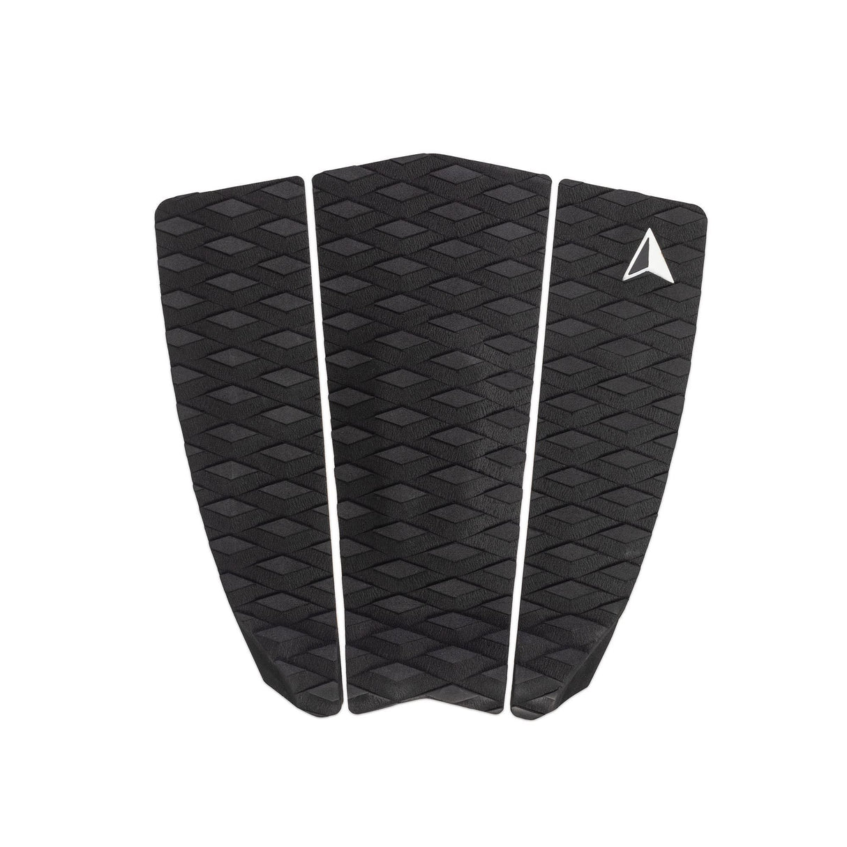 ROAM Footpad ECO Algae Traction Pad 3-tlg, schwarze Oberfläche mit Waffelmuster, Draufsicht
