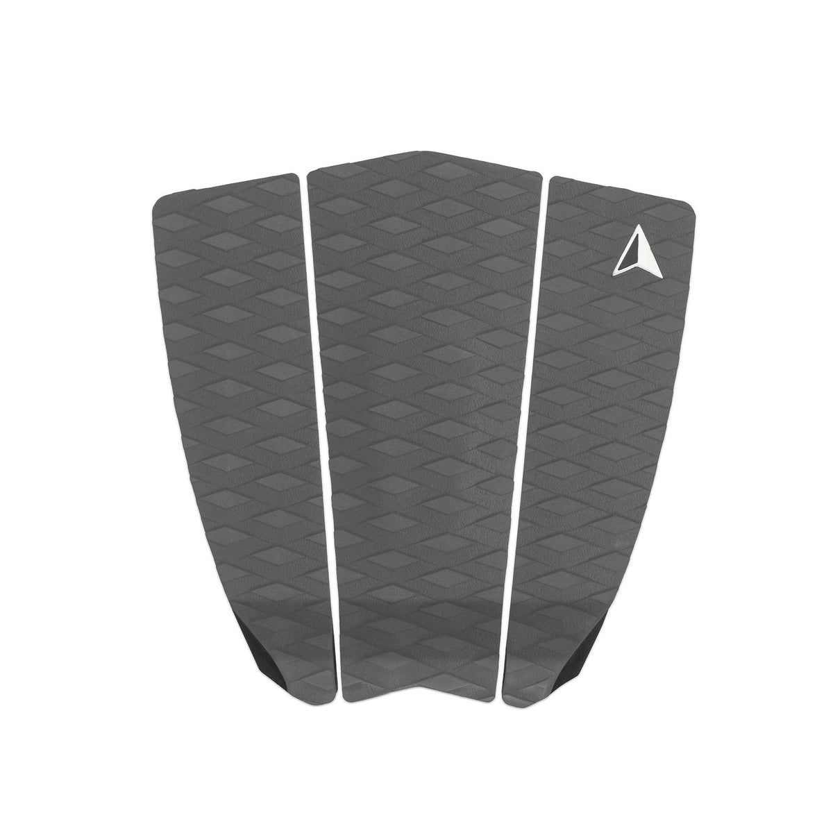 ROAM Footpad ECO Algae Traction Pad 3-tlg, grau, Draufsicht, strukturierte Oberfläche mit weißen Trennlinien