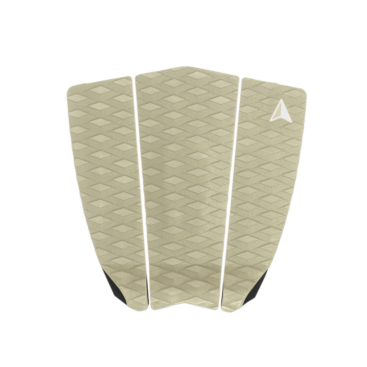 ROAM Footpad ECO Algae Traction Pad 3-tlg, Beige mit Rautenmuster, dreiteiliges Surfboard Grip Set