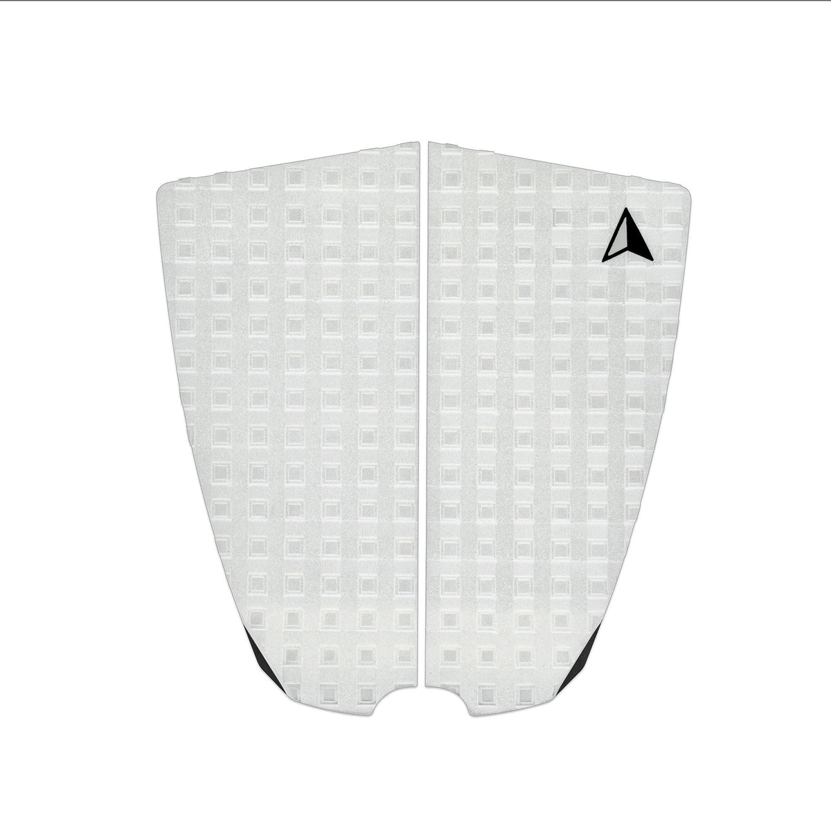 Roam Footpad Deck Grip Traction Pad 2-tlg, weiß, strukturierte Gummioberfläche, Draufsicht
