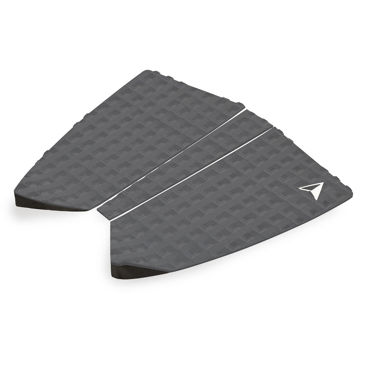 Roam Footpad Deck Grip Traction Pad 2+1 in Schwarz mit strukturierter Oberfläche, Draufsicht