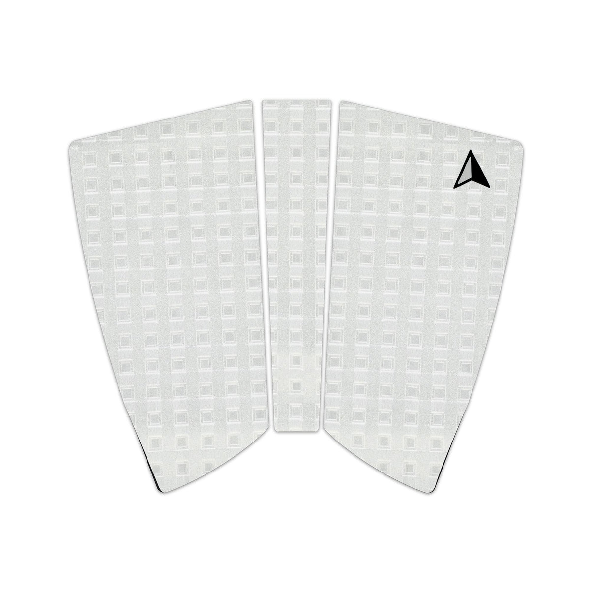Roam Footpad Deck Grip Traction Pad 2+1 weiß mit strukturierter Oberfläche, Draufsicht