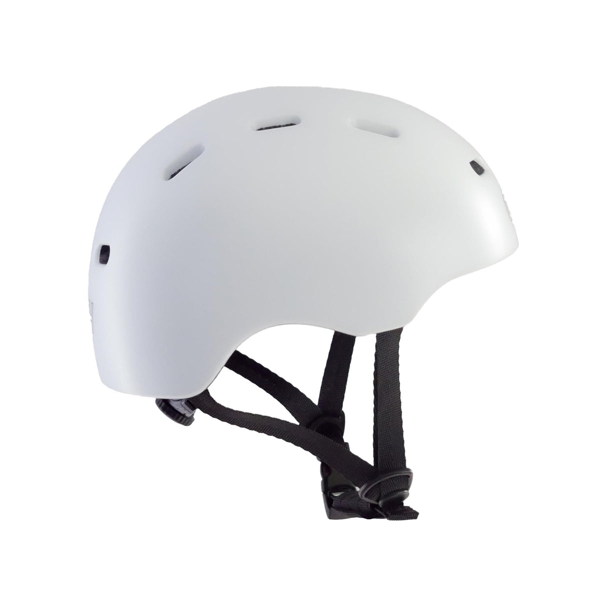 Gath Multisports Helm RGM weiß mit schwarzen Riemen, Seitenansicht