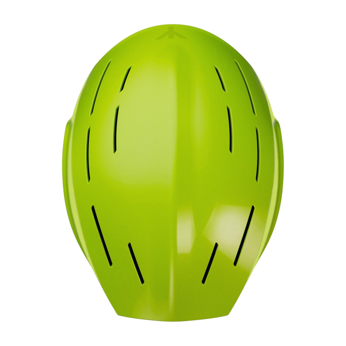 HYDA Coanda Fusion Wassersport Helm in Neongelb mit Belüftungslöchern, Frontansicht