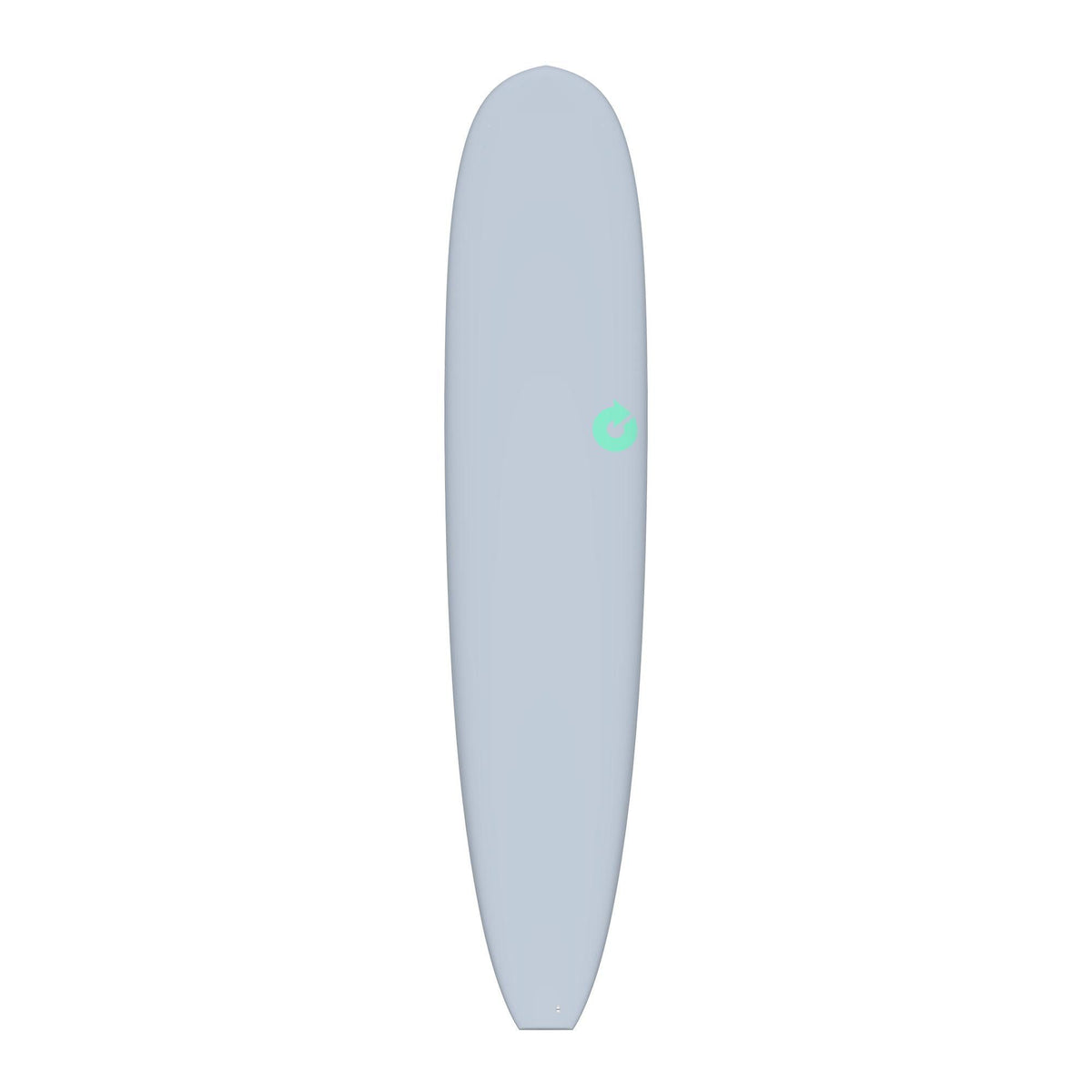 Torq TET Longboard in Blau, schlankes Design von oben, Seitenansicht