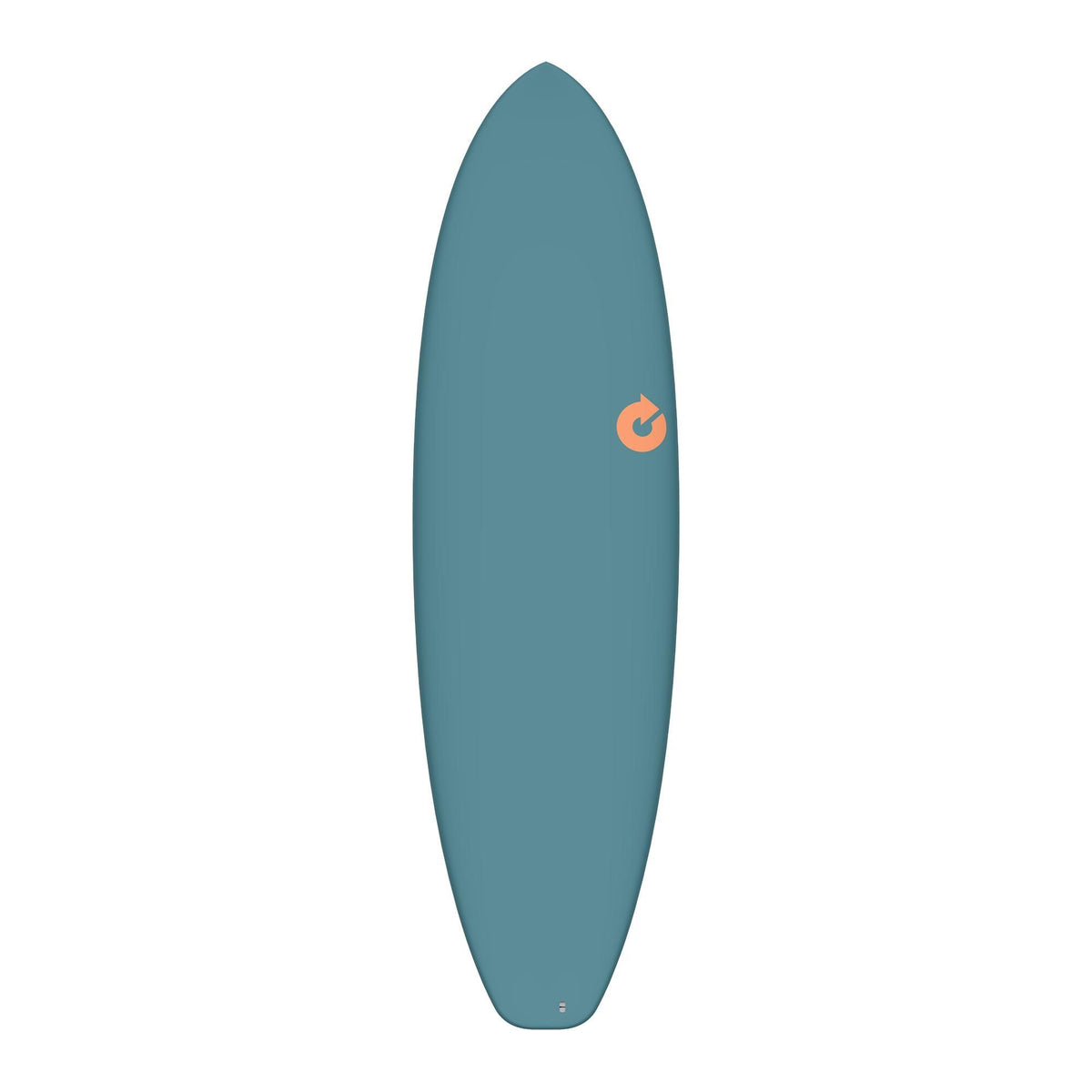 Torq TET BigBoy 23 Surfboard, weißes Fiberglas, schlankes Design, Seitenansicht