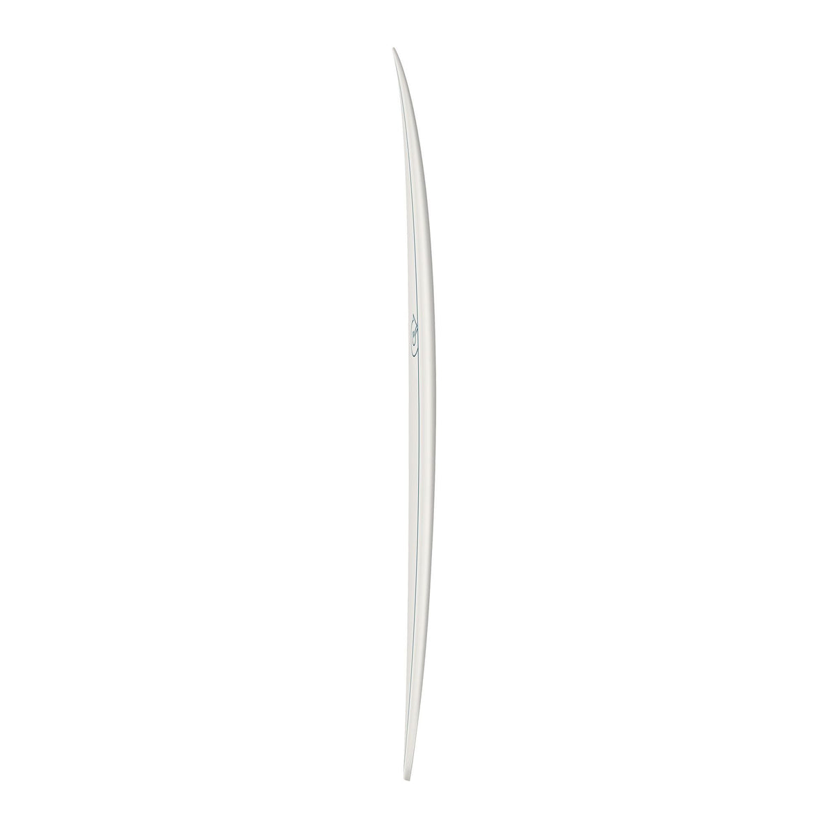 Torq TET BigBoy 23 Surfboard, blaugrün, Draufsicht, oranges Logo