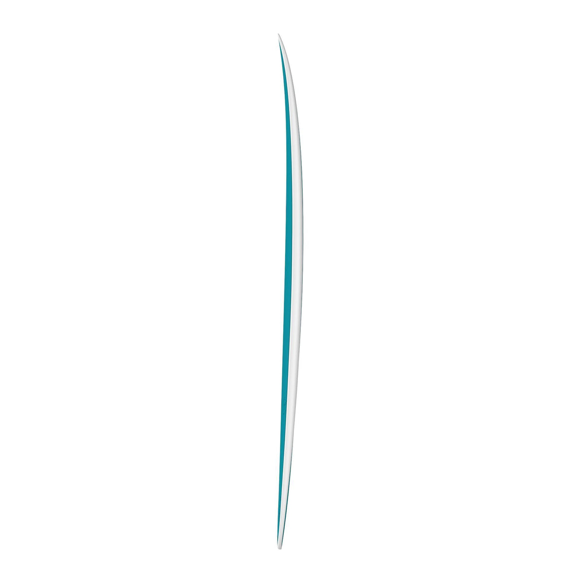 Channel Islands X-lite M23 Surfboard Petrol Blau Seitenansicht