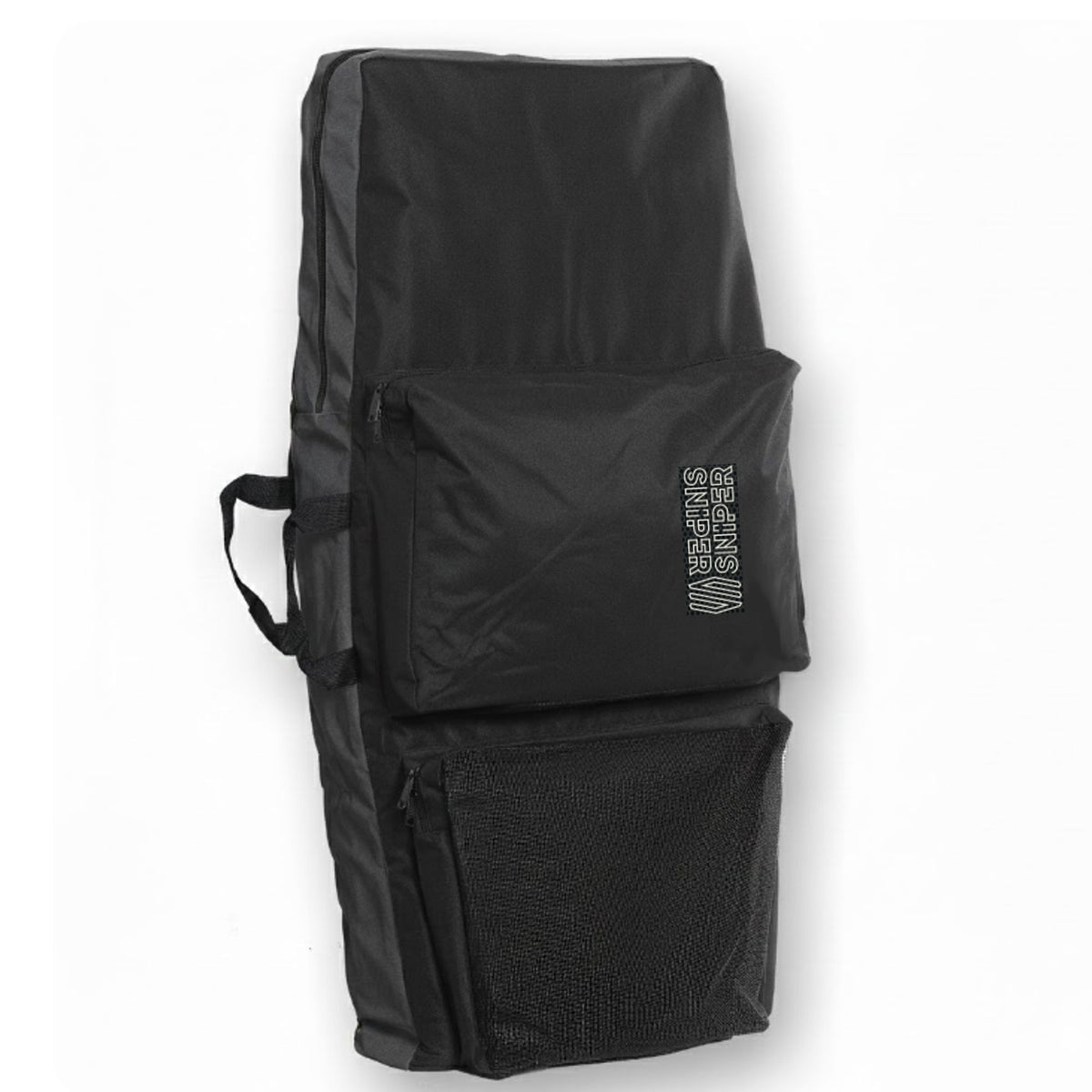 Sniper Twincover Deluxe Bodyboard-Tasche schwarz mit Tragegriffen, Frontalansicht