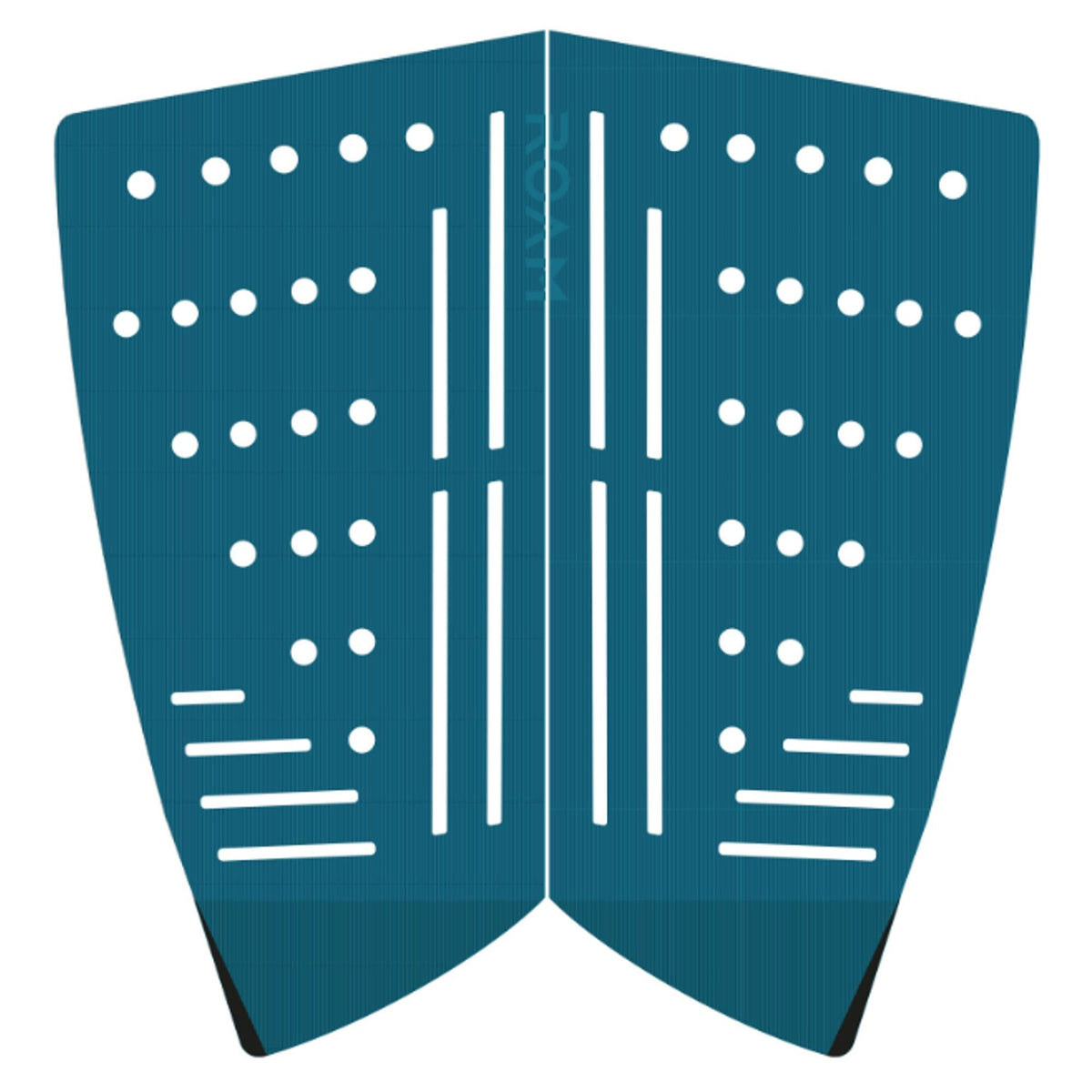 Roam Footpad Deck Lite Traction Pad 2-teilig in Petrol mit weißen Noppen und Rillen, Draufsicht