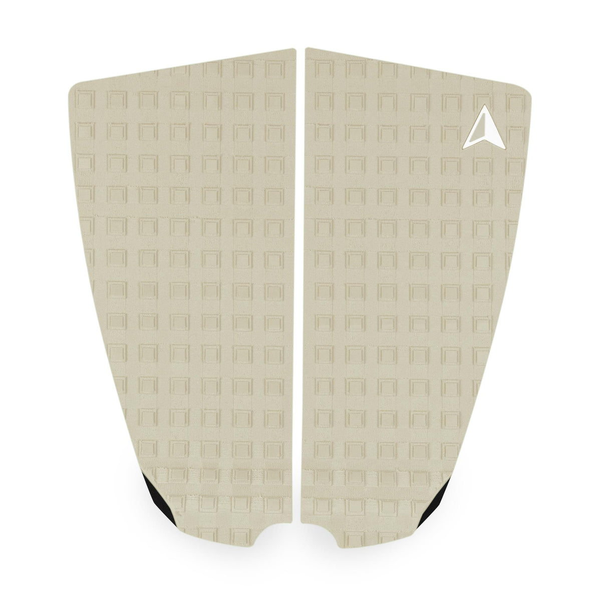 Roam Footpad Deck Grip Traction Pad 2-teilig in Creme mit strukturierter Oberfläche, Draufsicht