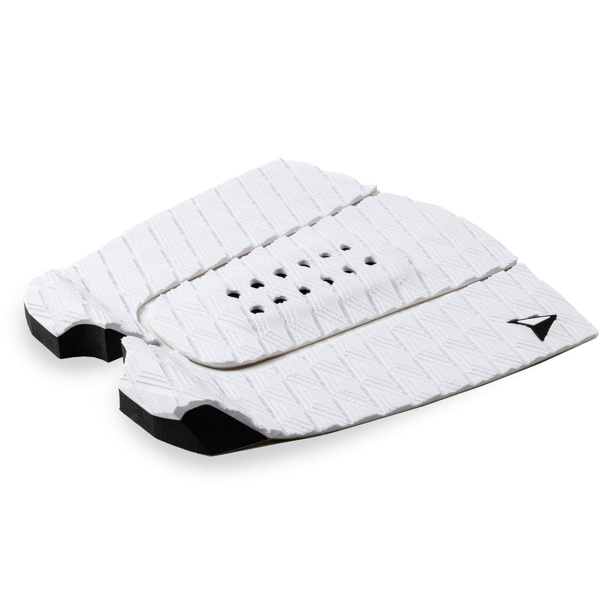 Roam Footpad Deck Grip Traction Pad 3-tlg weiß mit Lochung, dreiteiliger Greifbelag für Surfboard aus Kautschuk