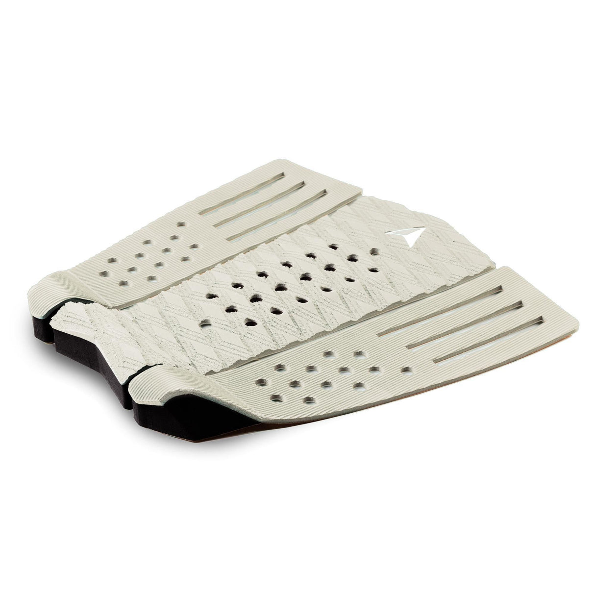Roam Footpad Deck Grip Traction Comp Pad in Creme mit strukturierter Oberfläche, Draufsicht