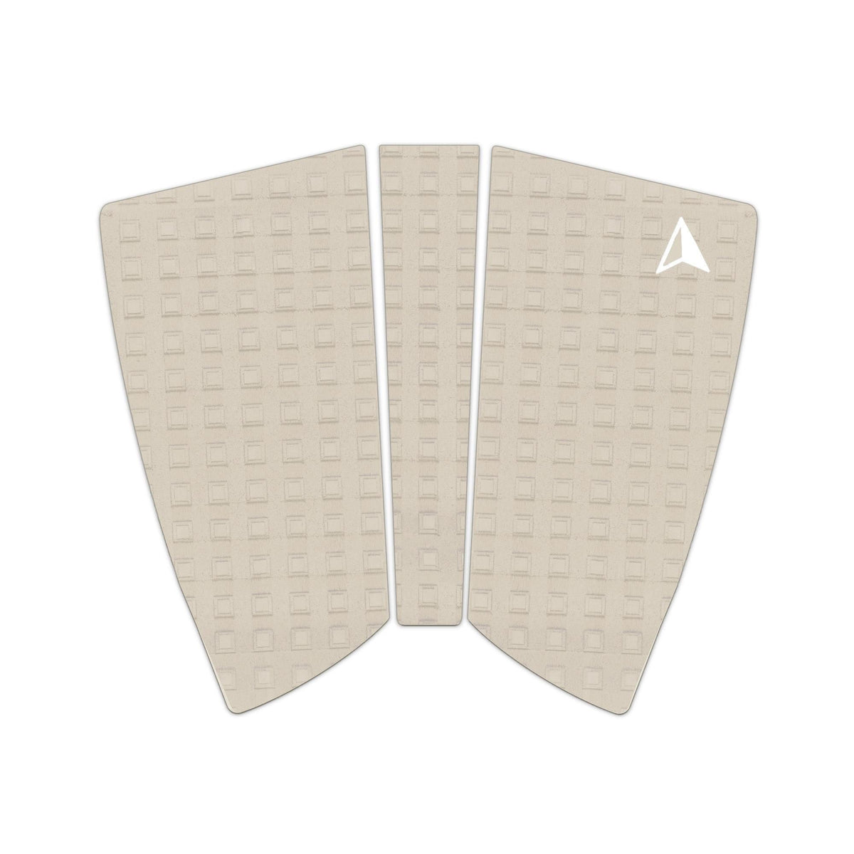 Roam Footpad Deck Grip Traction Pad 2+1 in Beige mit strukturierter Oberfläche, Draufsicht