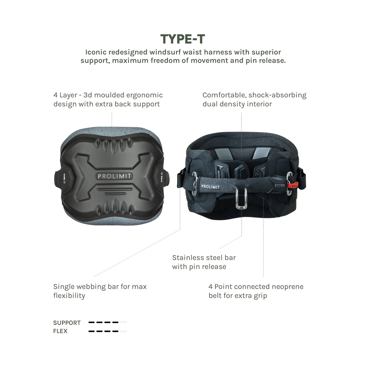 Prolimit Windsurf Waist Harness Type-T