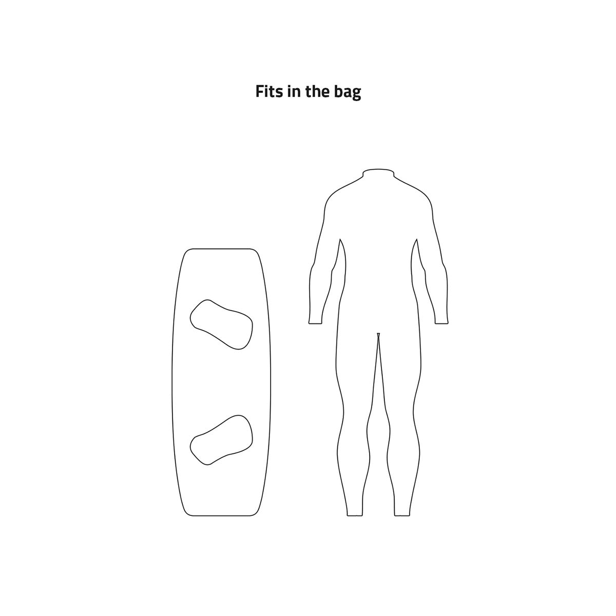 Kitesurf Boardbag Twintip Sport