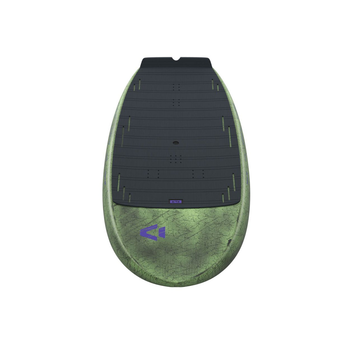 Duotone Trace SLS 2027 Kiteboard grün-schwarz mit Wabenstruktur, Draufsicht
