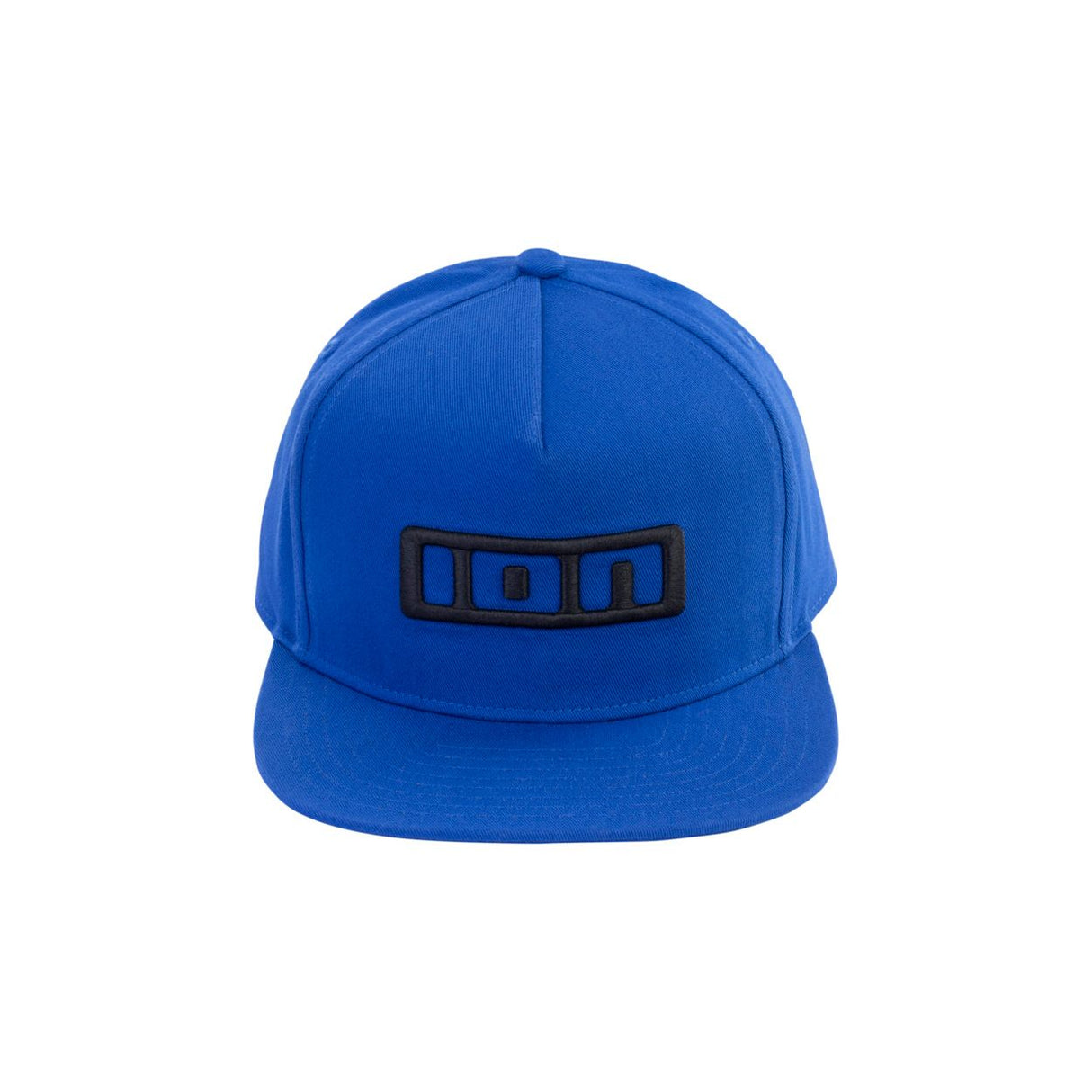 ION Ionic 2026 Snapback Cap blau mit schwarzem Logo, Vorderansicht