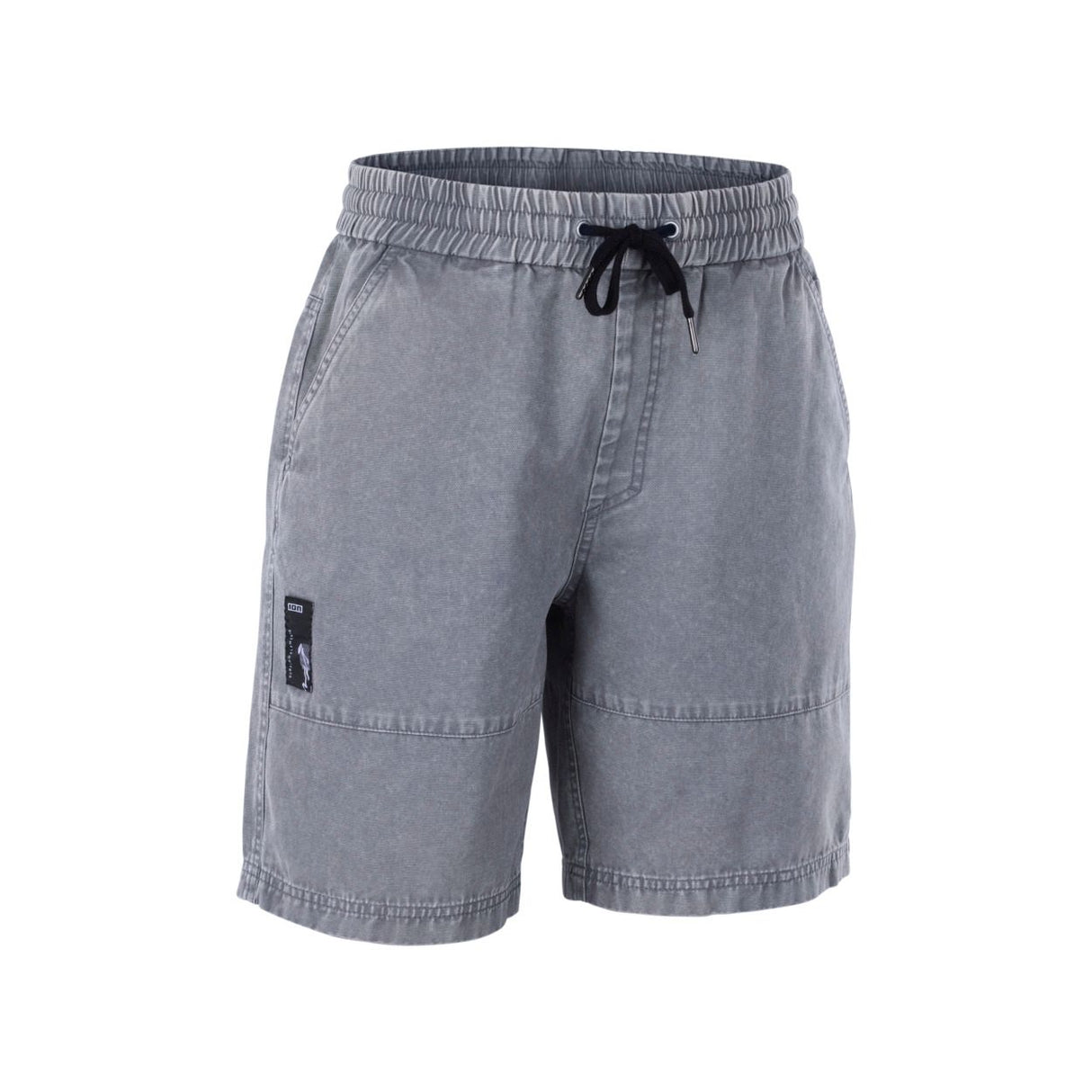 ION Shorts HD Cotton 2026 in Grau, Baumwolle, mit Kordelzug und Seitentaschen, Frontansicht