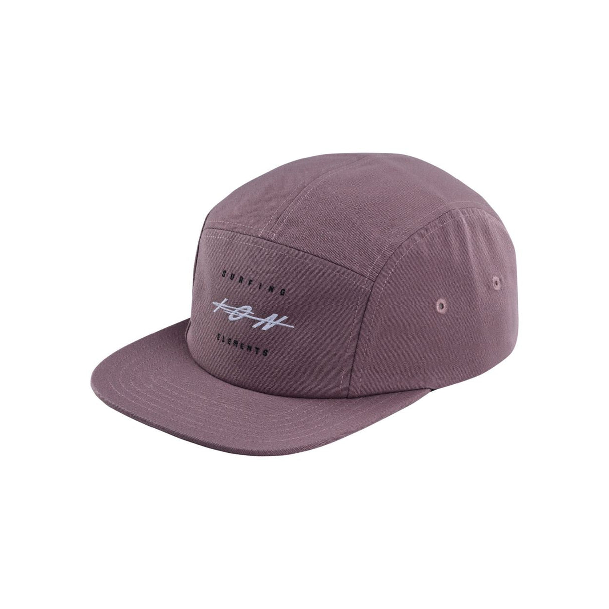 ION Cap Stan 2026 violett, Fünf-Panel-Kappe mit gesticktem Logo, Seitenansicht