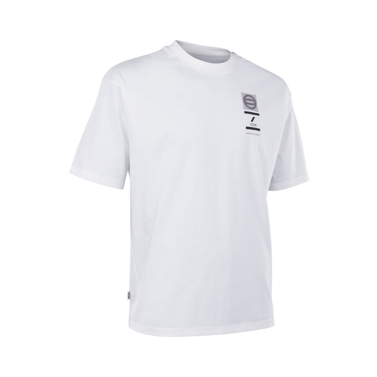 ION Vibes T-Shirt 2026 weiß, Baumwolle, Kurzarm mit kleinem Logo-Print, Vorderansicht