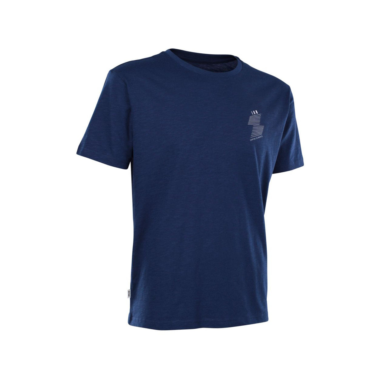 ION Addicted SS 2026 T-Shirt in Dunkelblau mit kleinem Logo-Print, Frontansicht