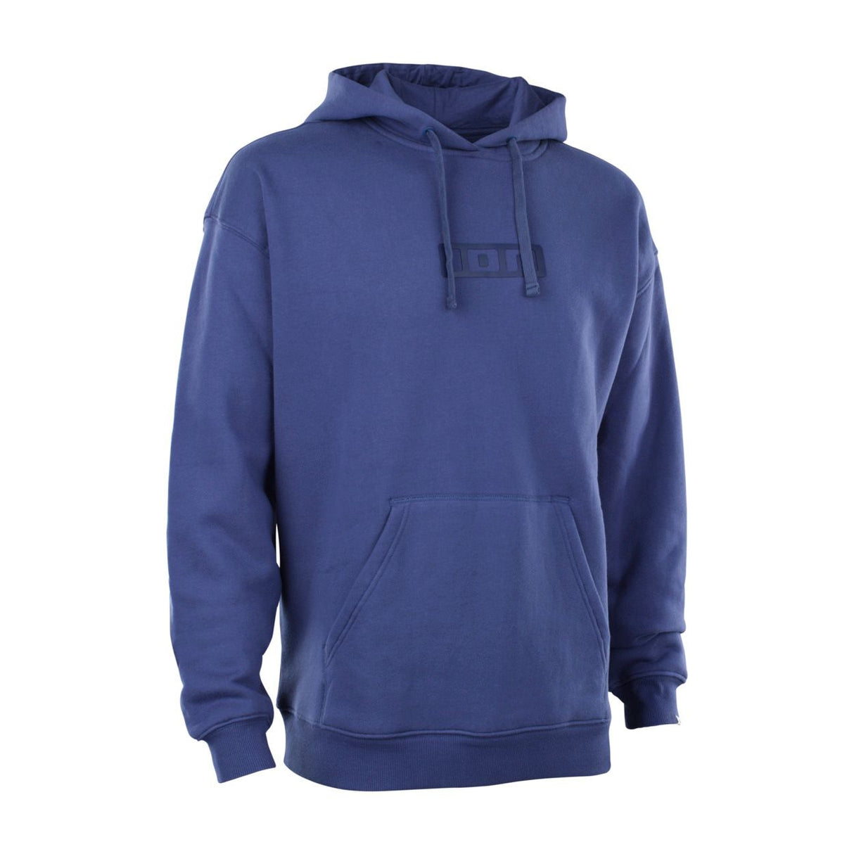 ION IONIC Hoodie 2026 in Blau, Kapuzenpullover aus Baumwolle, Frontalansicht mit Kängurutasche