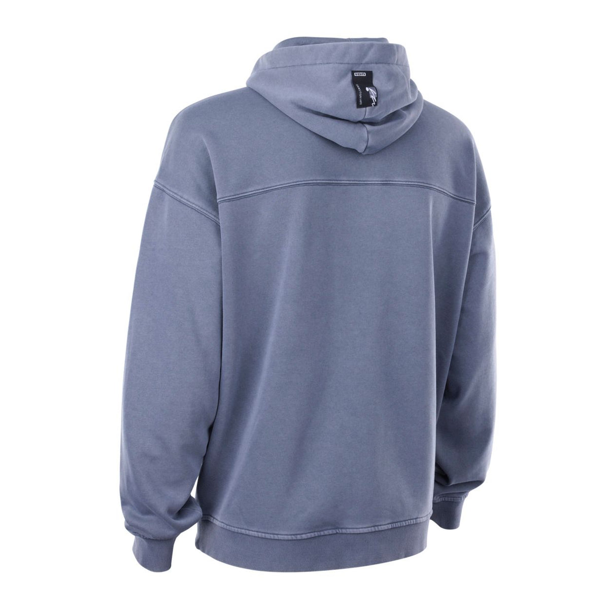 ION Surfing Elements Hoody 2026 in Blaugrau, Baumwoll-Mix, Kapuzenpullover von hinten